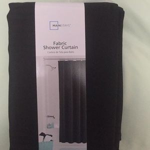Fabric shower curtain
